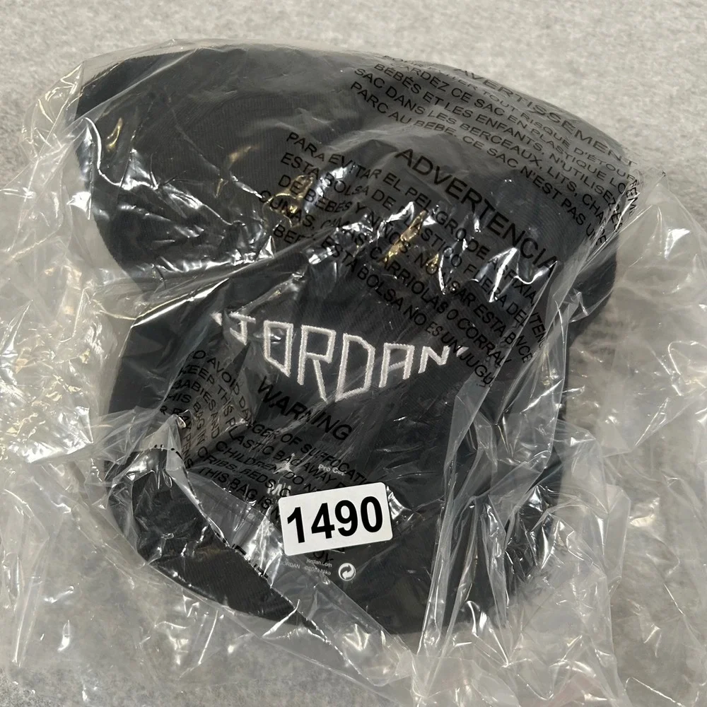 Jordan Pro Cap Hat Size M/L Black Unisex Nike Unstructured  Embroidered Logo NEW